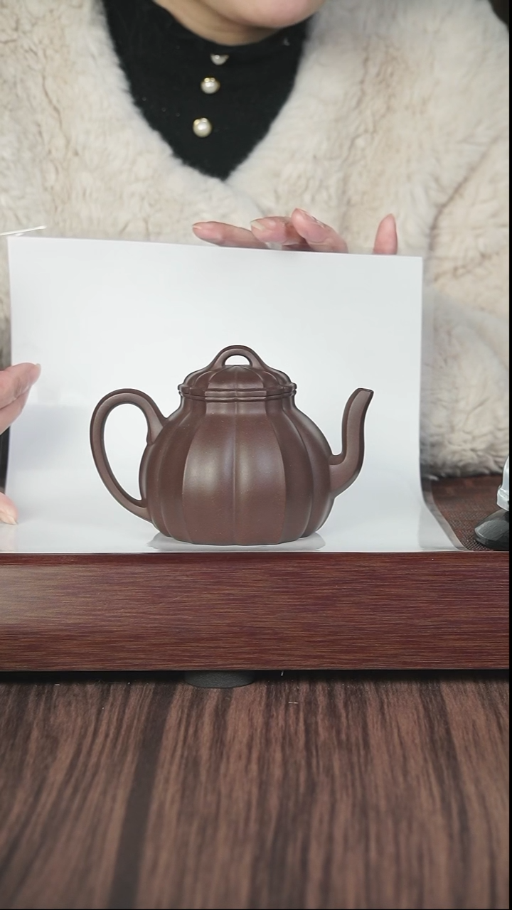 【闪购商品】紫砂茶壶筋纹 底槽清  水仙