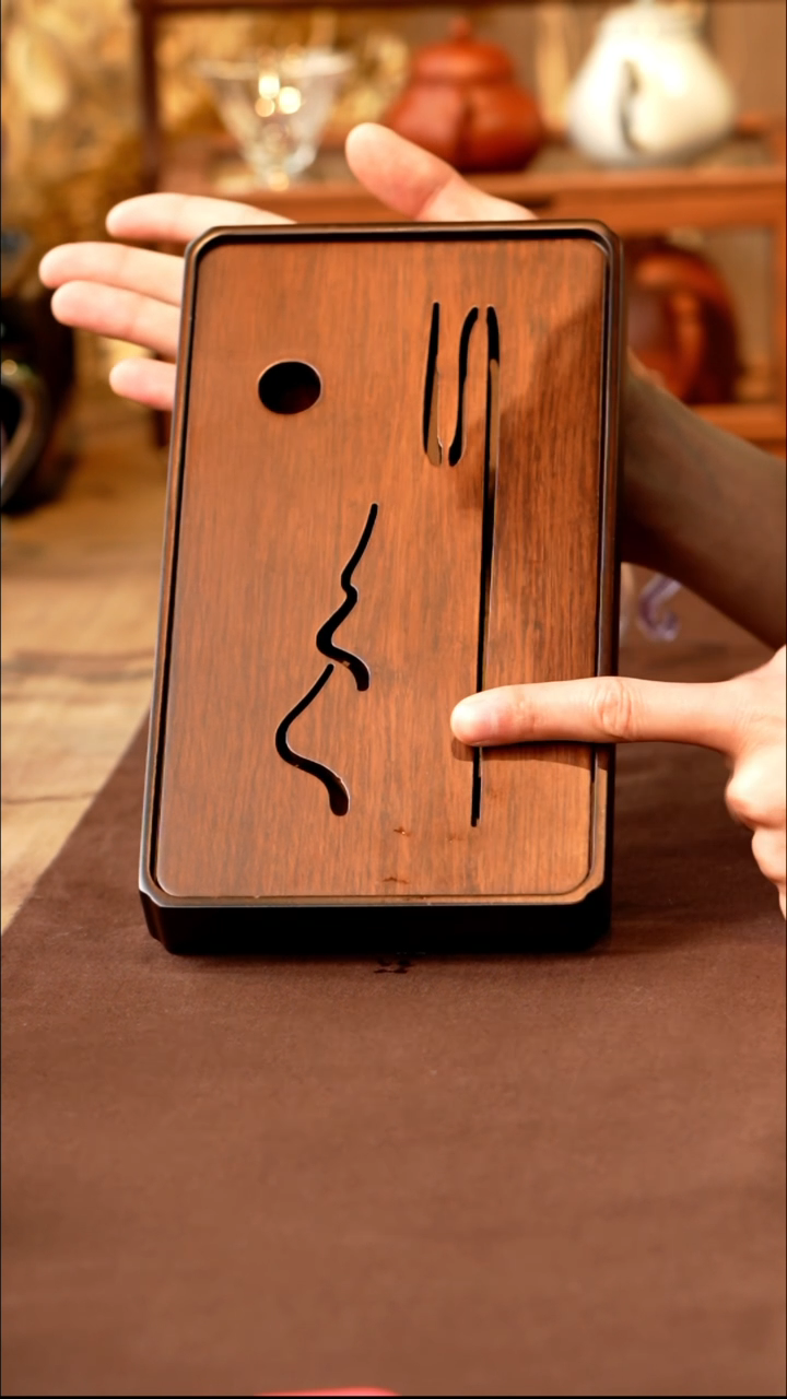 竹制盛水壶承干泡盘/山水