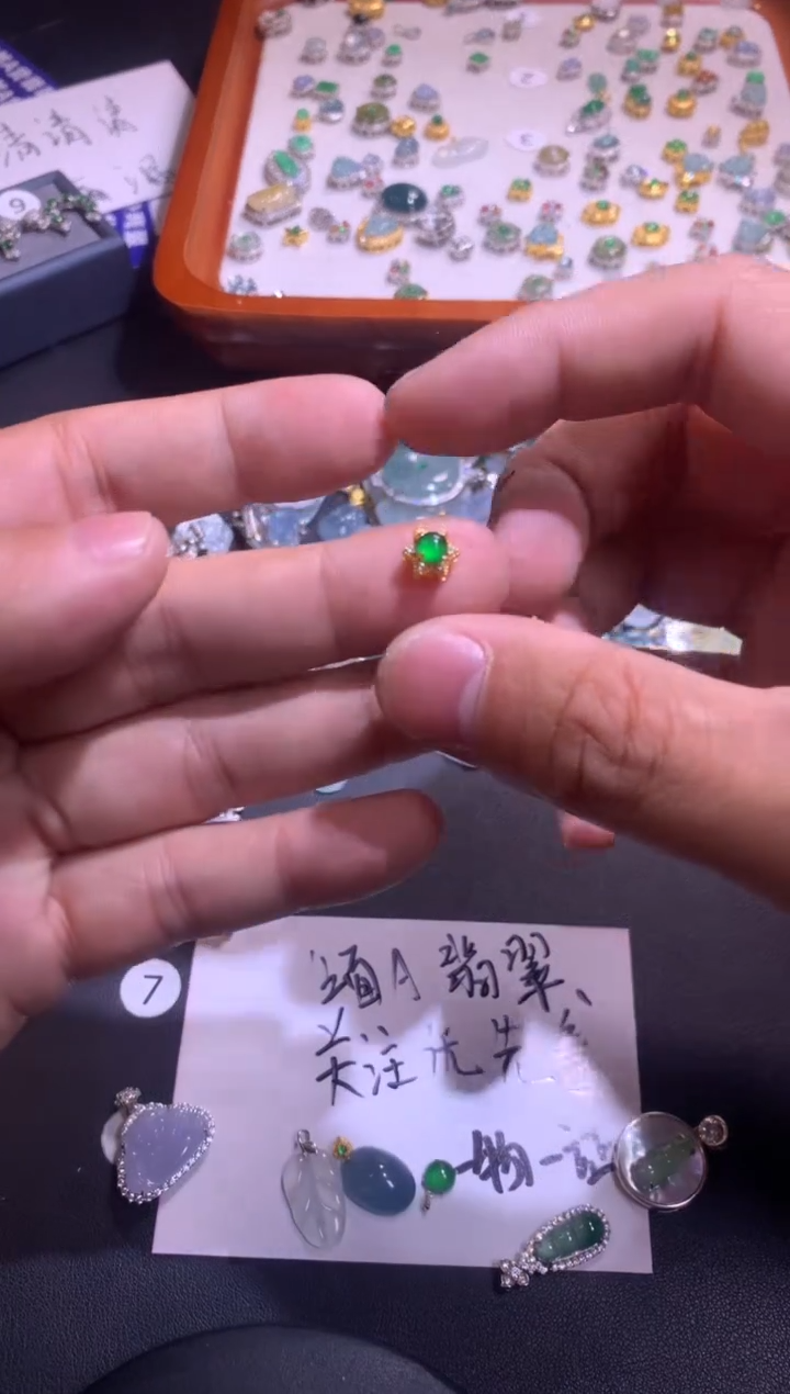【闪购商品】翡翠吊坠(不含链)银S925镶嵌1