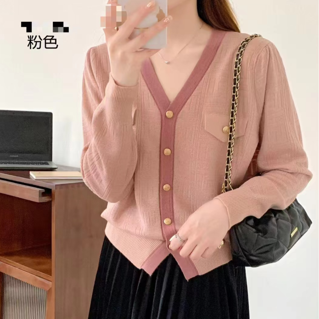 830#新款开衫长袖针织衫显瘦气质时尚百搭17