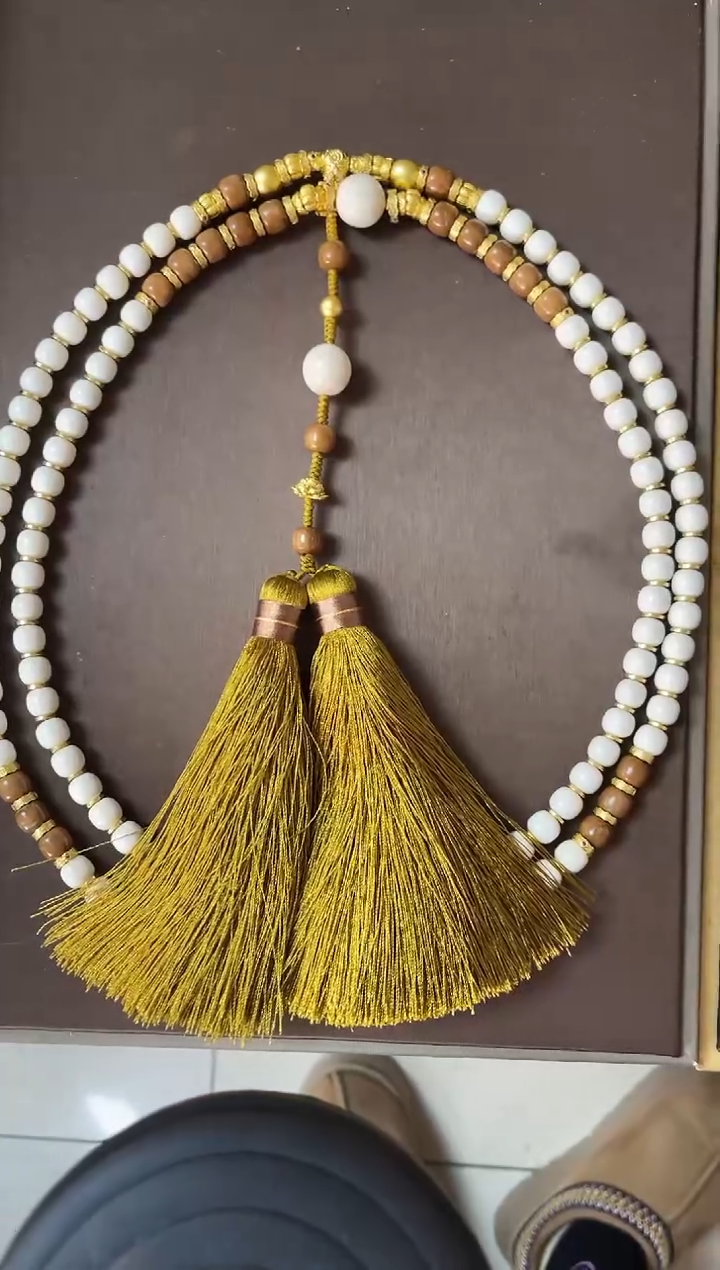 【闪购商品】白白108颗珐琅景泰蓝项链