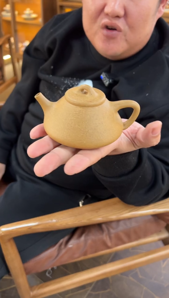 【闪购商品】紫砂茶壶【头哥手工壶】子冶石瓢黄金段光素