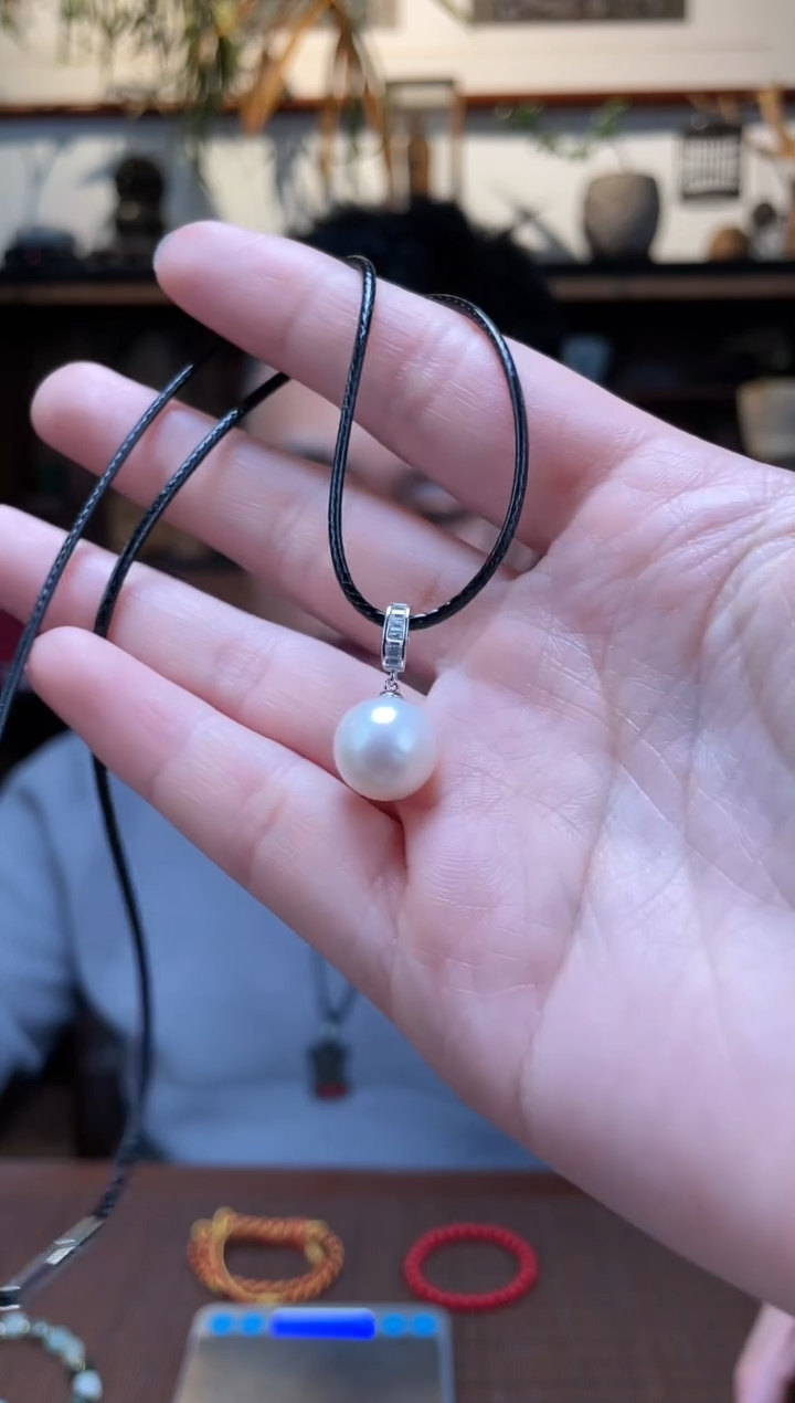 【闪购商品】淡水珍珠吊坠银S925镶嵌珍珠吊坠*10ZD多样性发一