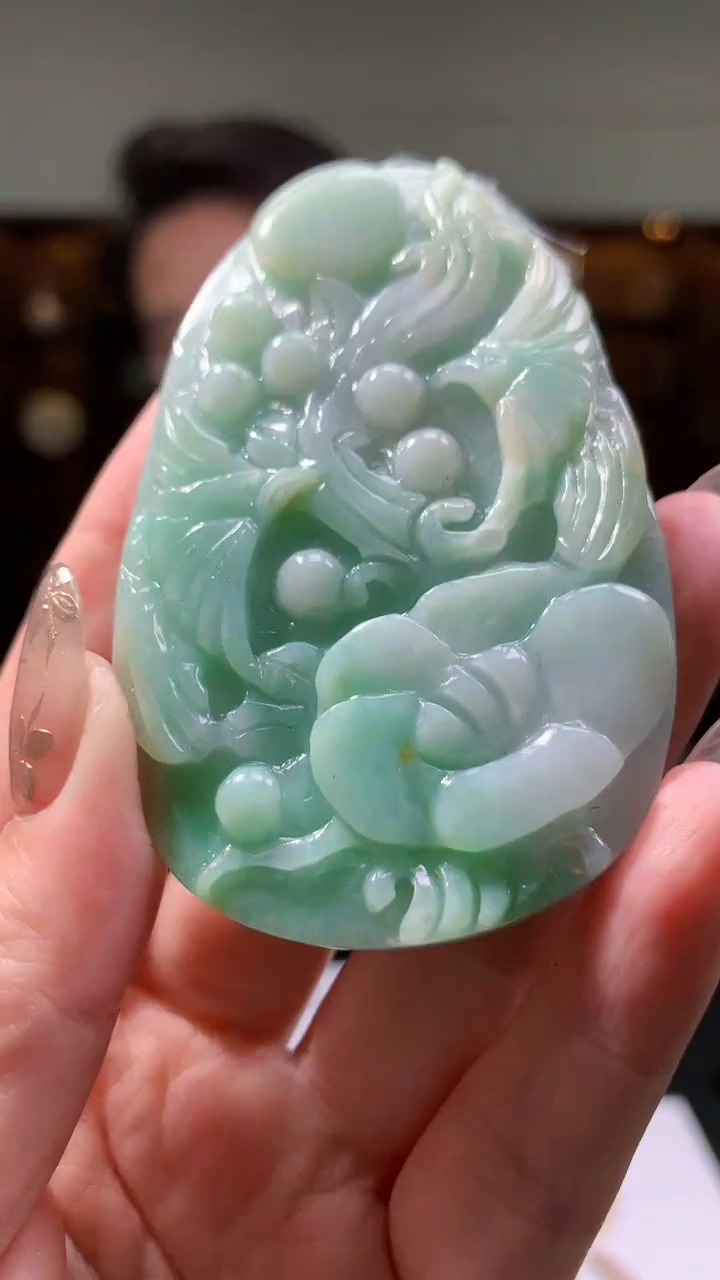 【闪购商品】定制翡翠未镶嵌8035yx-毛货挂件82