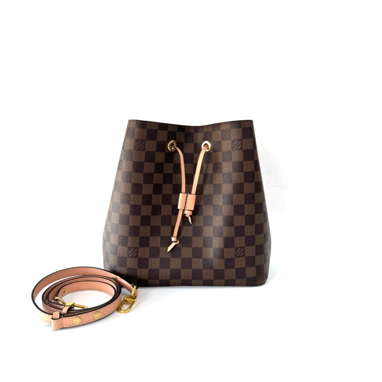 95新 LouisVuitton/路易威登 安洁利严选LV棋盘格粉桶WHZ504031H 