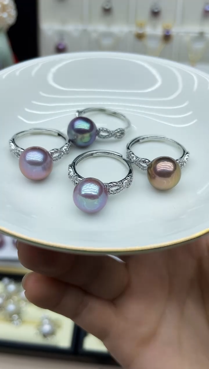 戒指未镶嵌淡水珍珠戒指多其性发其一