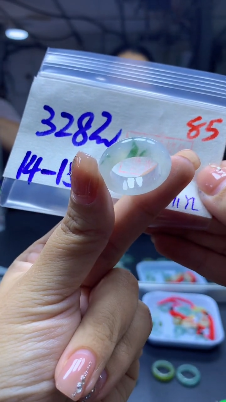 未镶嵌定制翡翠戒圈#328元-毛货需精细抛光85