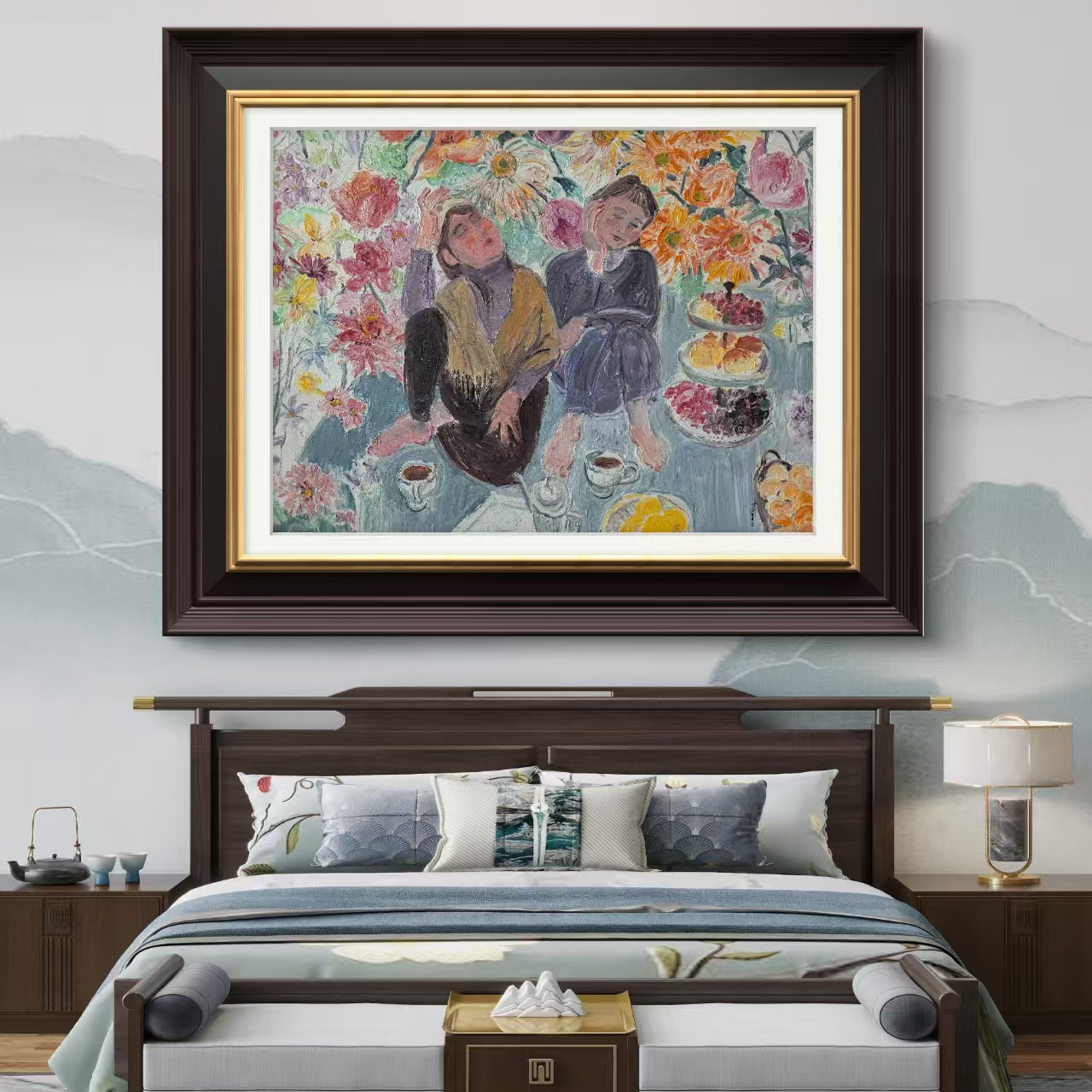 盛世藏美高端手绘油画100x120张冬湄