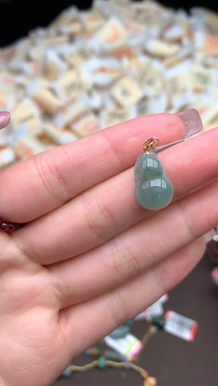 【闪购商品】翡翠颈饰18K金镶嵌—
