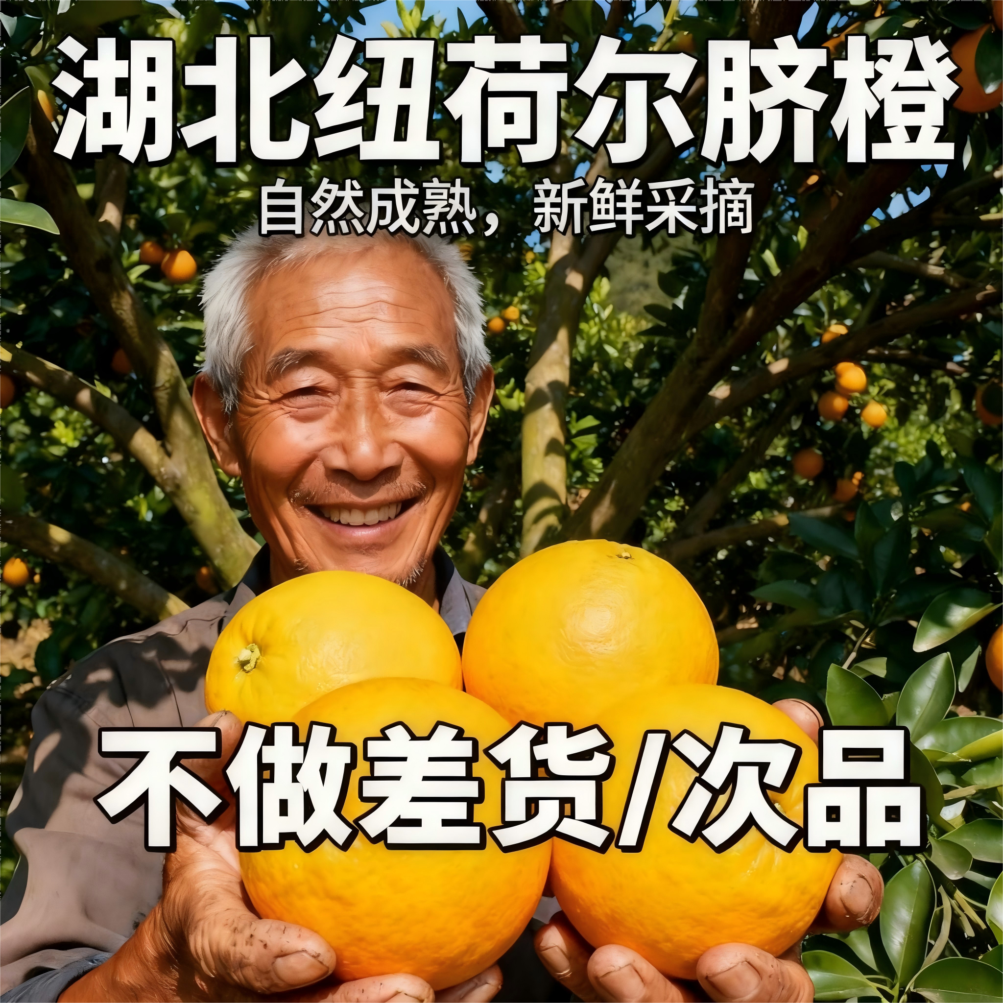 纽荷尔脐橙头茬高山脐橙果园采摘应季水果新鲜采摘