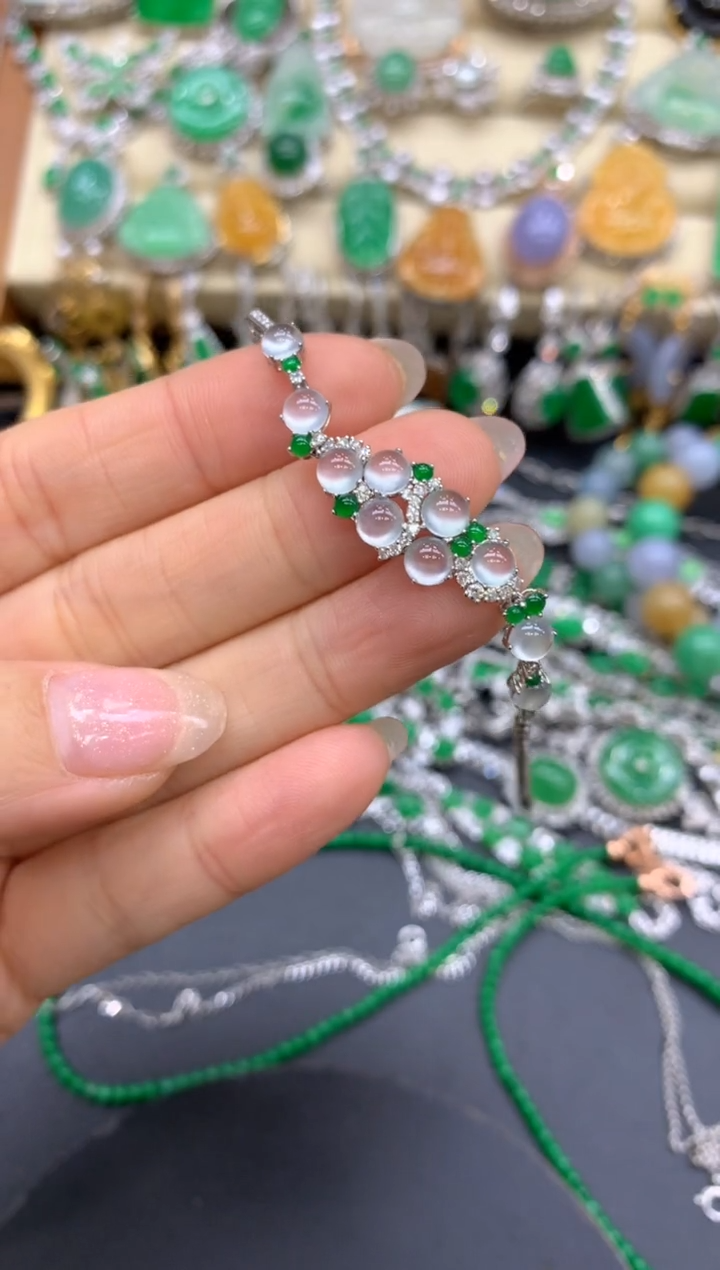 【闪购商品】翡翠手链18K金镶嵌443-中国好珍宝