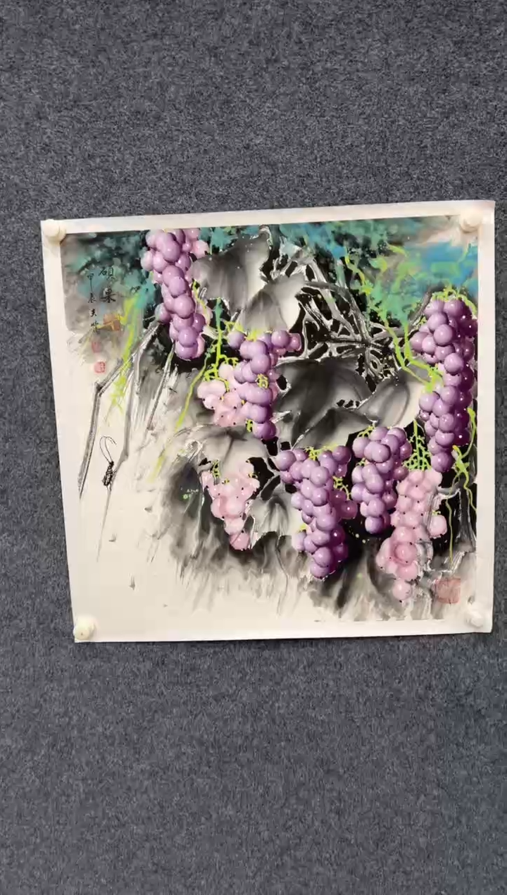 【闪购商品】国画2.1-王夫怀-68斗方花鸟-090