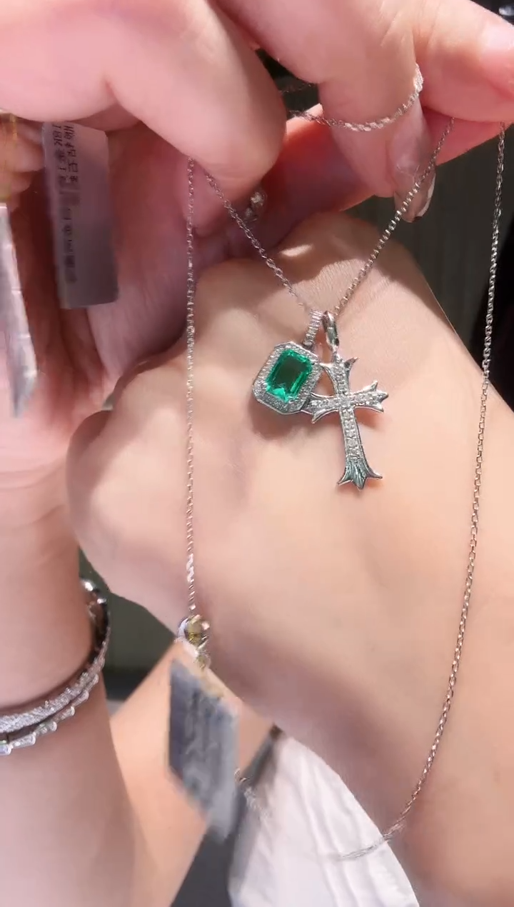 铂Pt950镶嵌项链钻石AF0792-PT-45