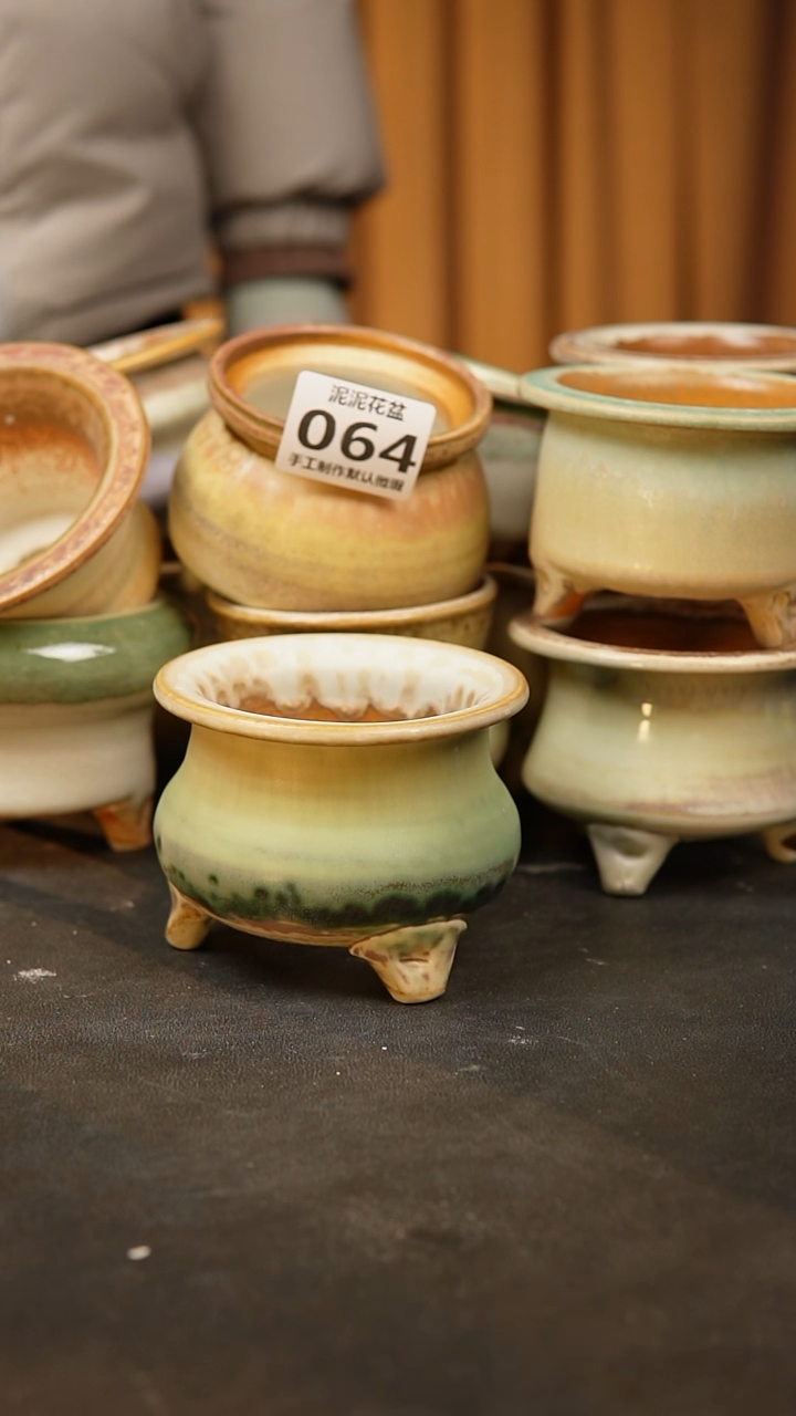 【闪购商品】瓷片泥泥陶瓷花盆