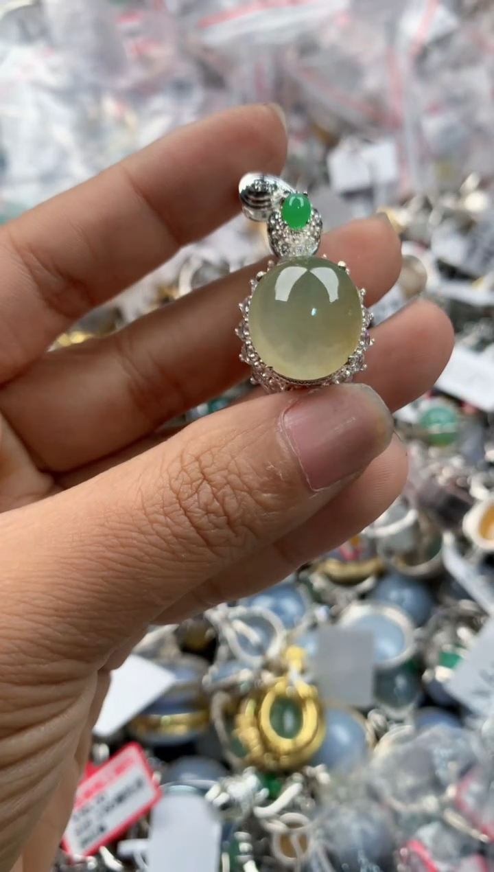 未镶嵌戒指翡翠1010---4