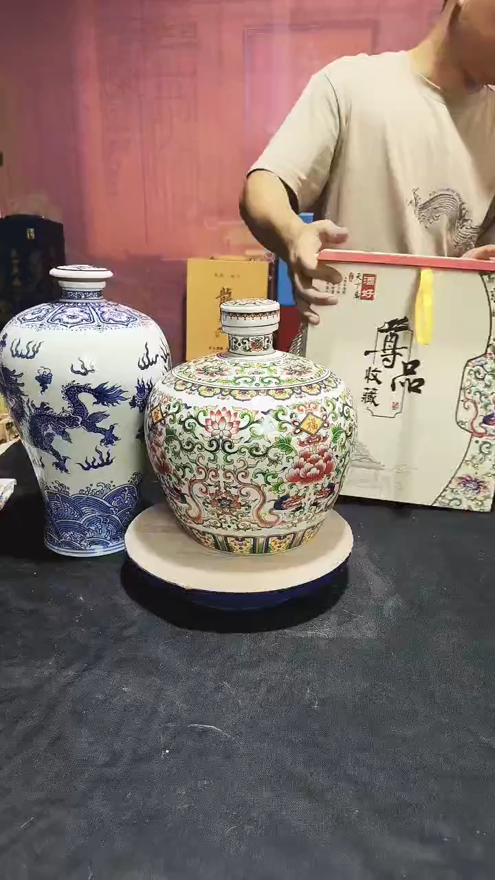 娟2个10斤装单瓶斗彩加青花