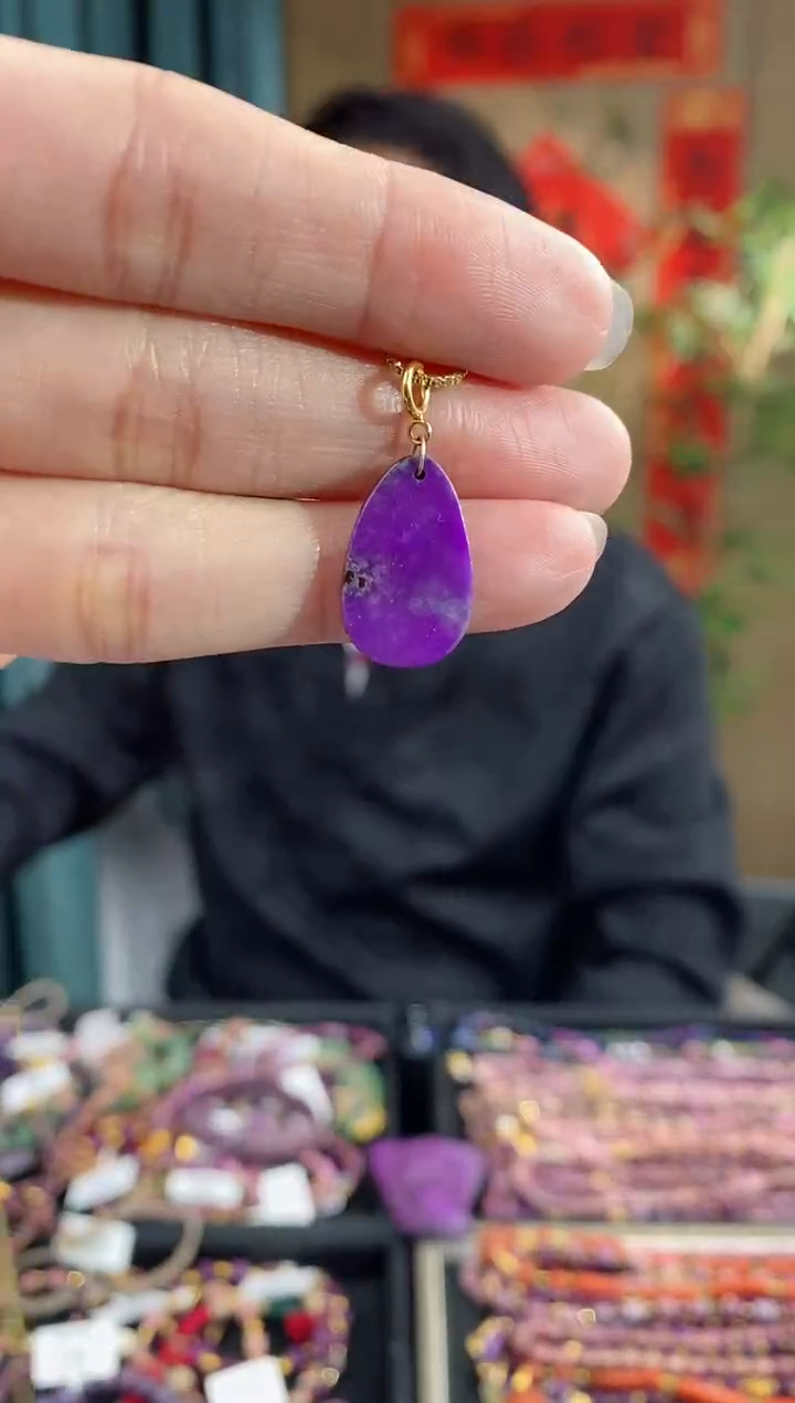 【闪购商品】苏纪石（舒俱来）吊坠(不含链)18K金镶嵌439