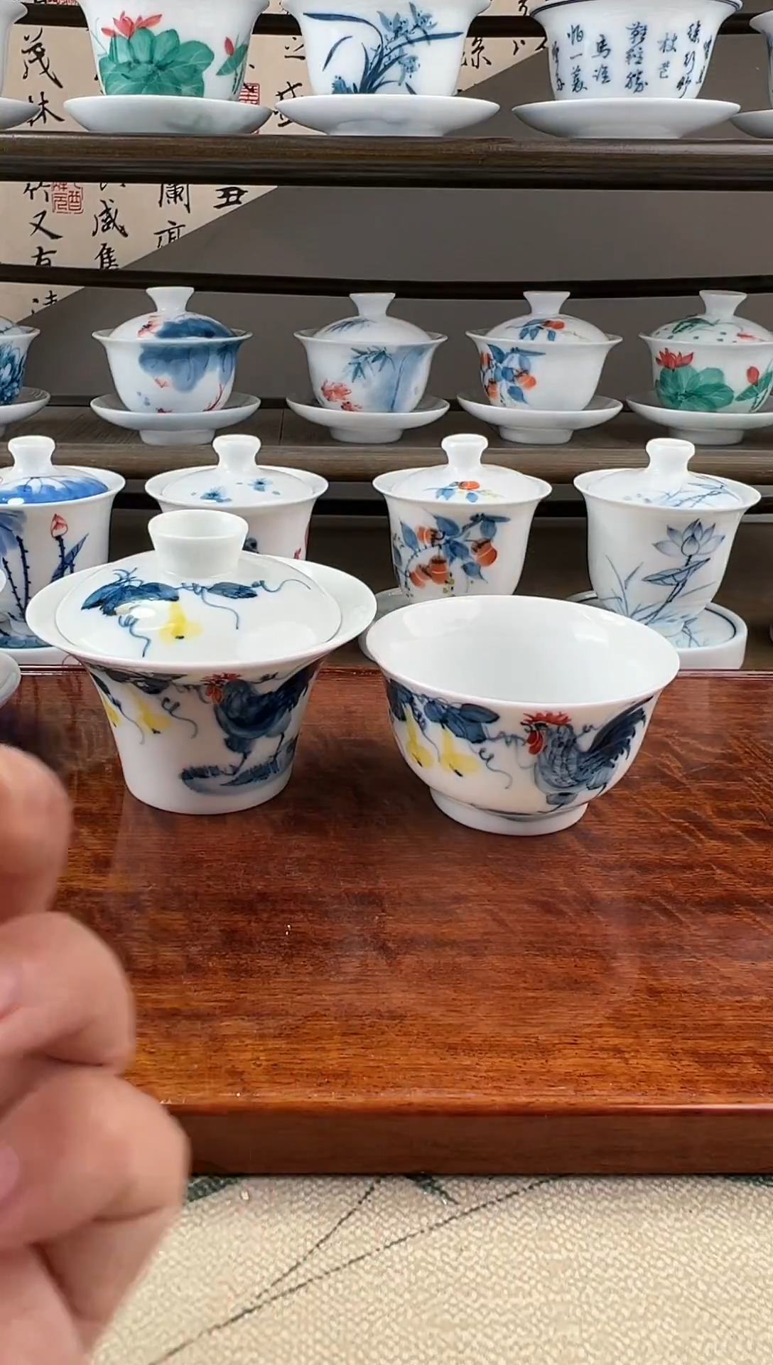 5**1全品公鸡二才马蹄+压手杯1个