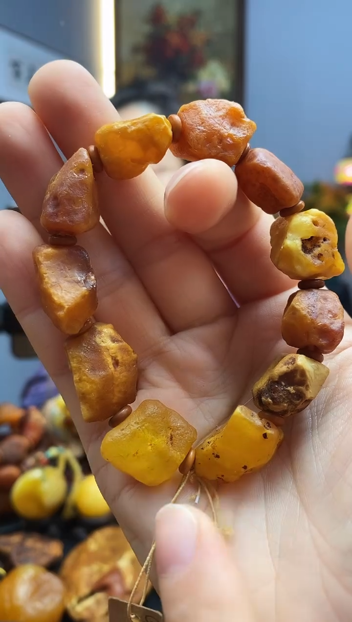 手链琥珀未镶嵌手串