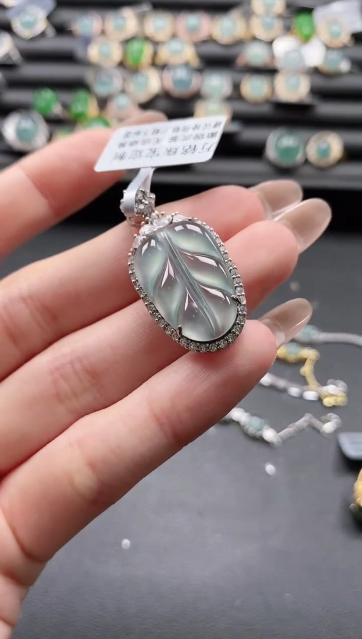 【闪购商品】翡翠戒指银S925镶嵌5151-55