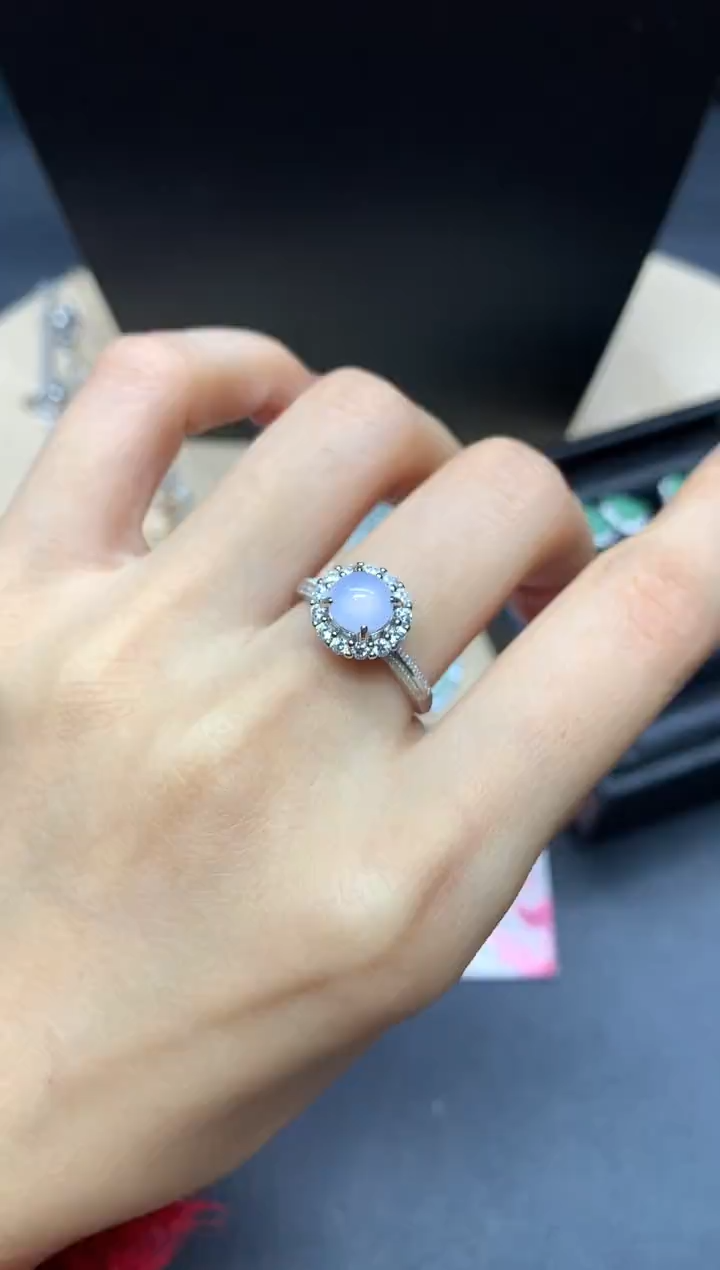 【闪购商品】翡翠戒指银S925镶嵌蛋面【无服务费】