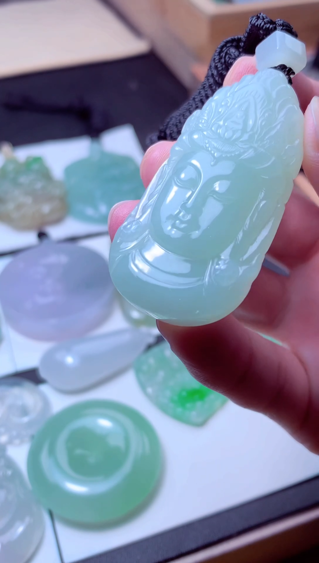 颈饰未镶嵌翡翠天然A货翡翠