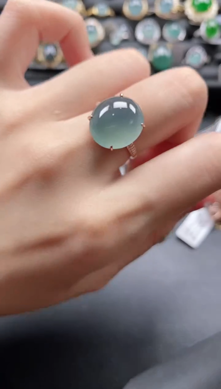 【闪购商品】翡翠戒指银S925镶嵌1111