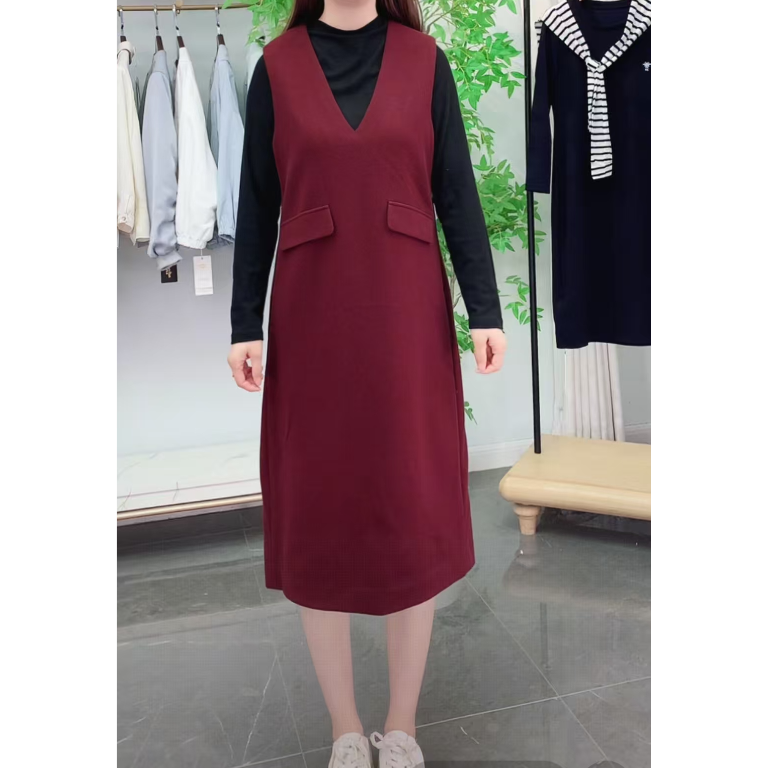 TL5324008回味依衣高级感时尚设计师品质秋季新款两件套连衣裙
