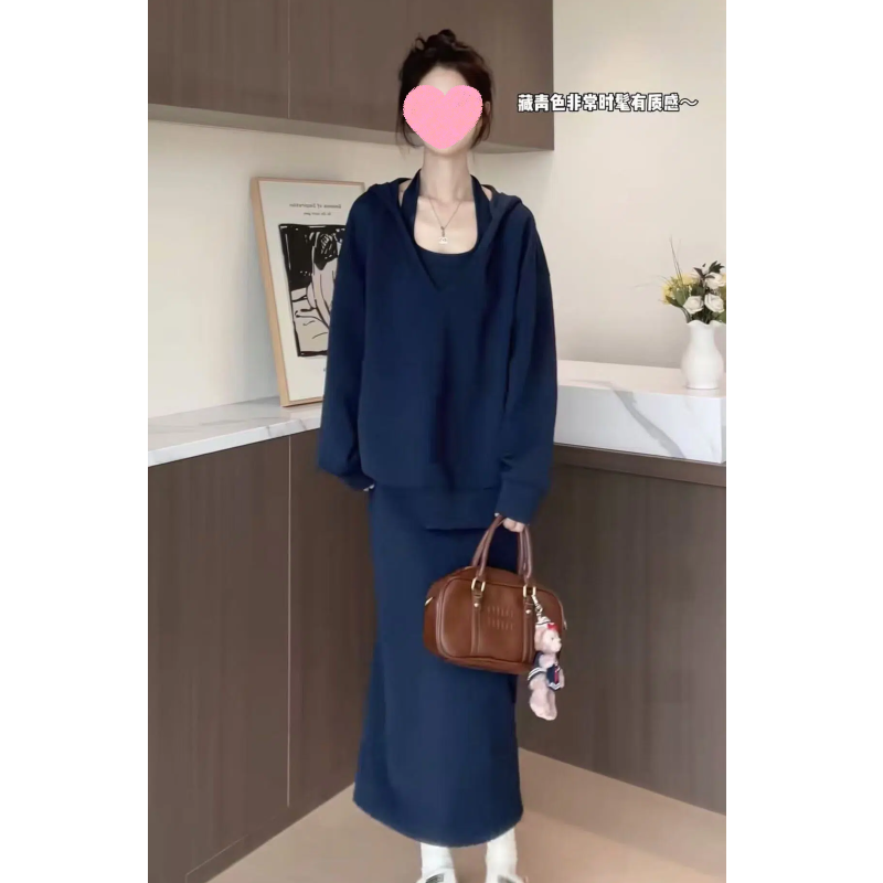 （在仓发货+运费险）卫衣套装设计感套头卫衣秋季穿搭两件套装