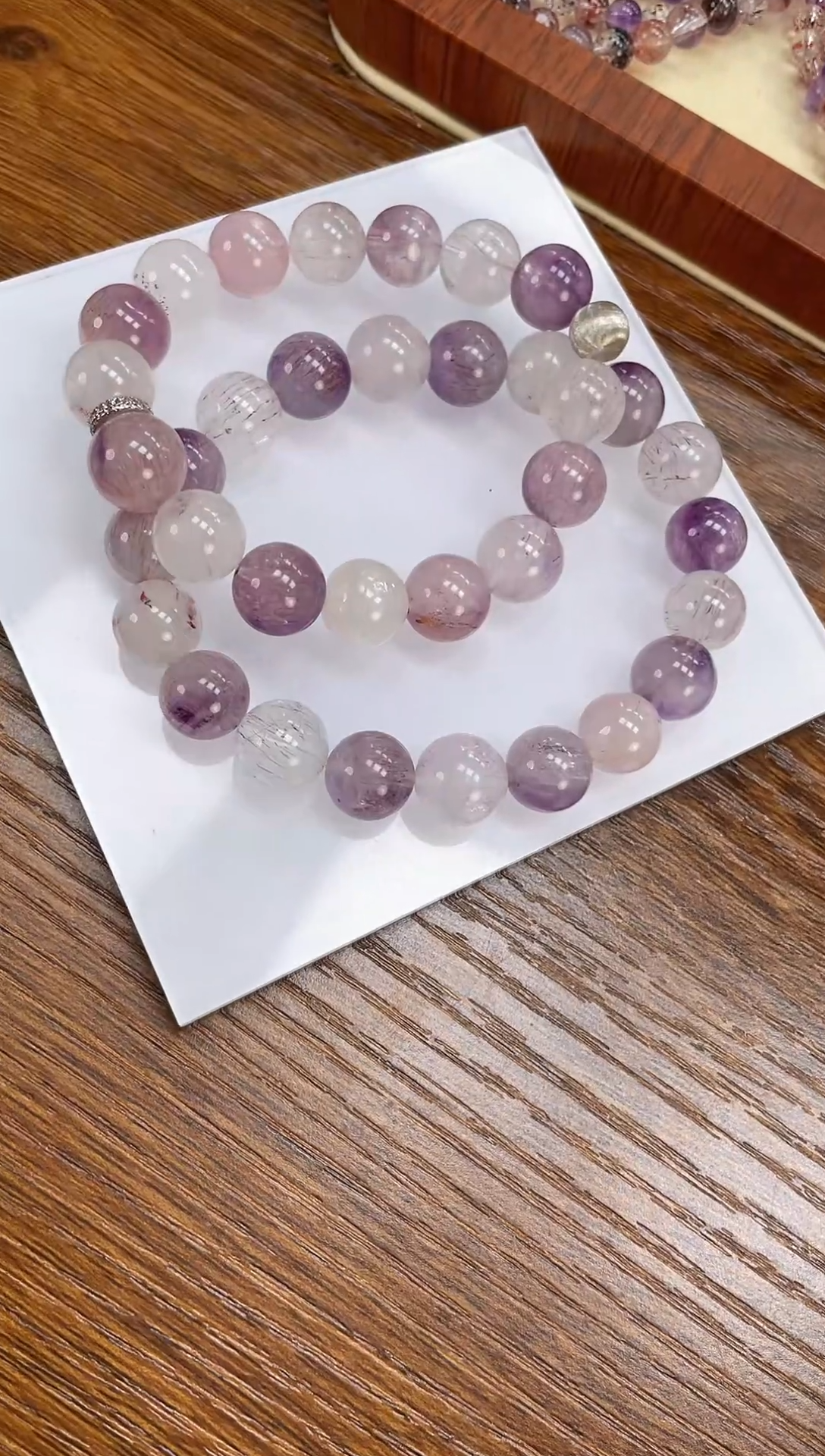 【闪购商品】水晶手链未镶嵌天然超七11mm