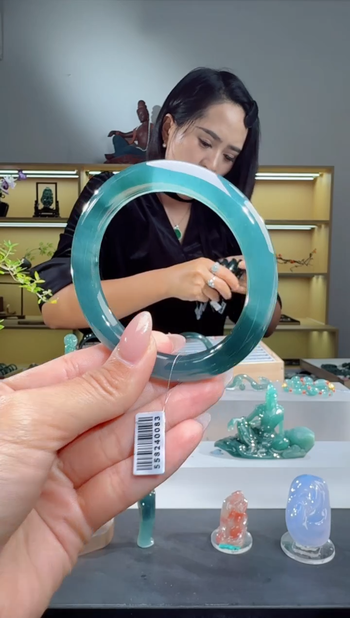 未镶嵌手镯翡翠56圈