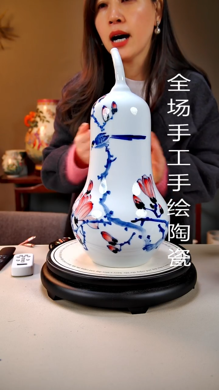 摆件陶景德镇手绘陶瓷12