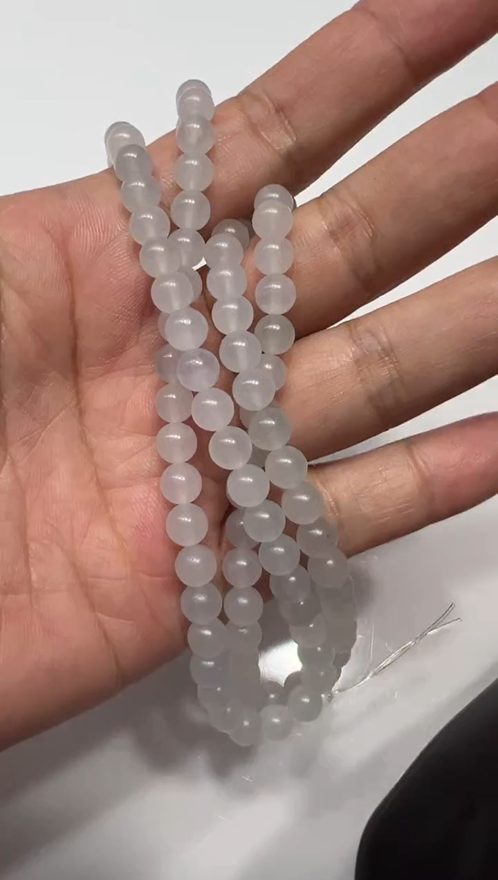 未镶嵌定制翡翠珠串