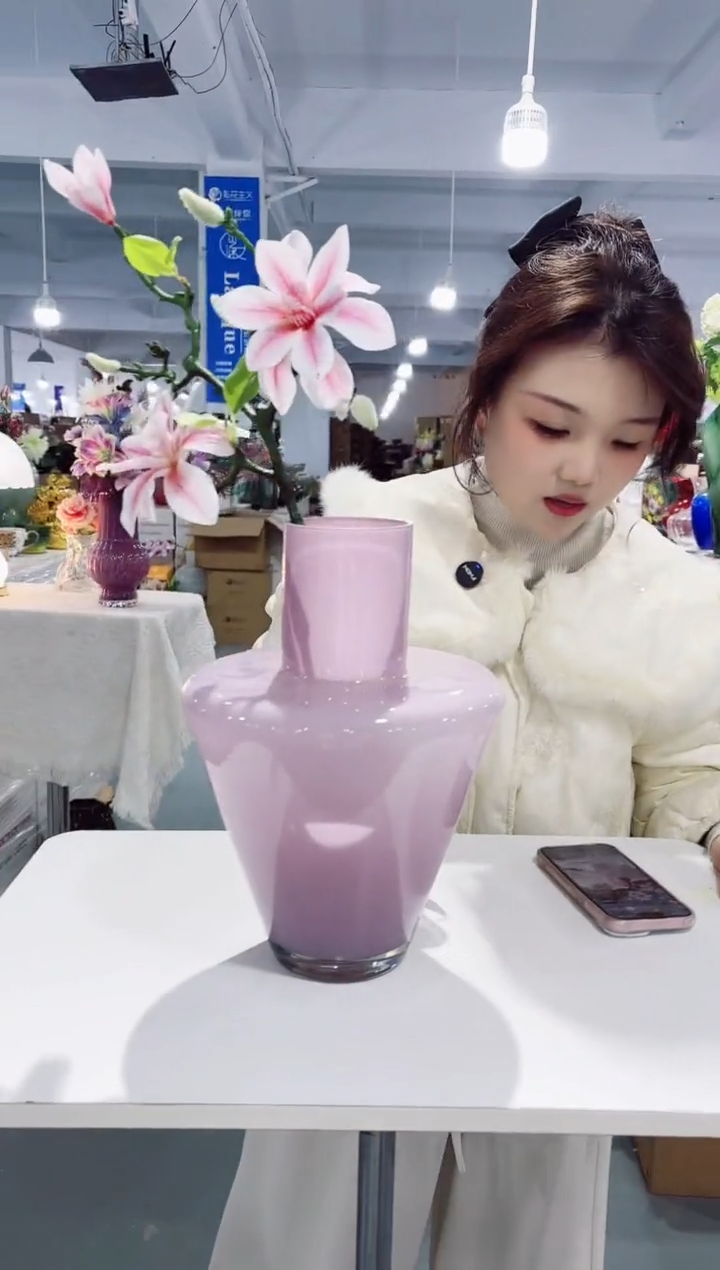 【闪购商品】玻璃DD-美人尖粉色