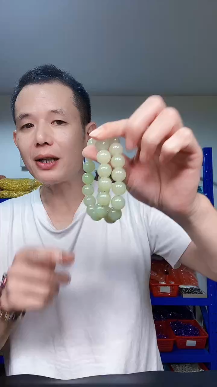 未镶嵌颈饰玛瑙/玉髓H002长白山肉灵芝手串14mm