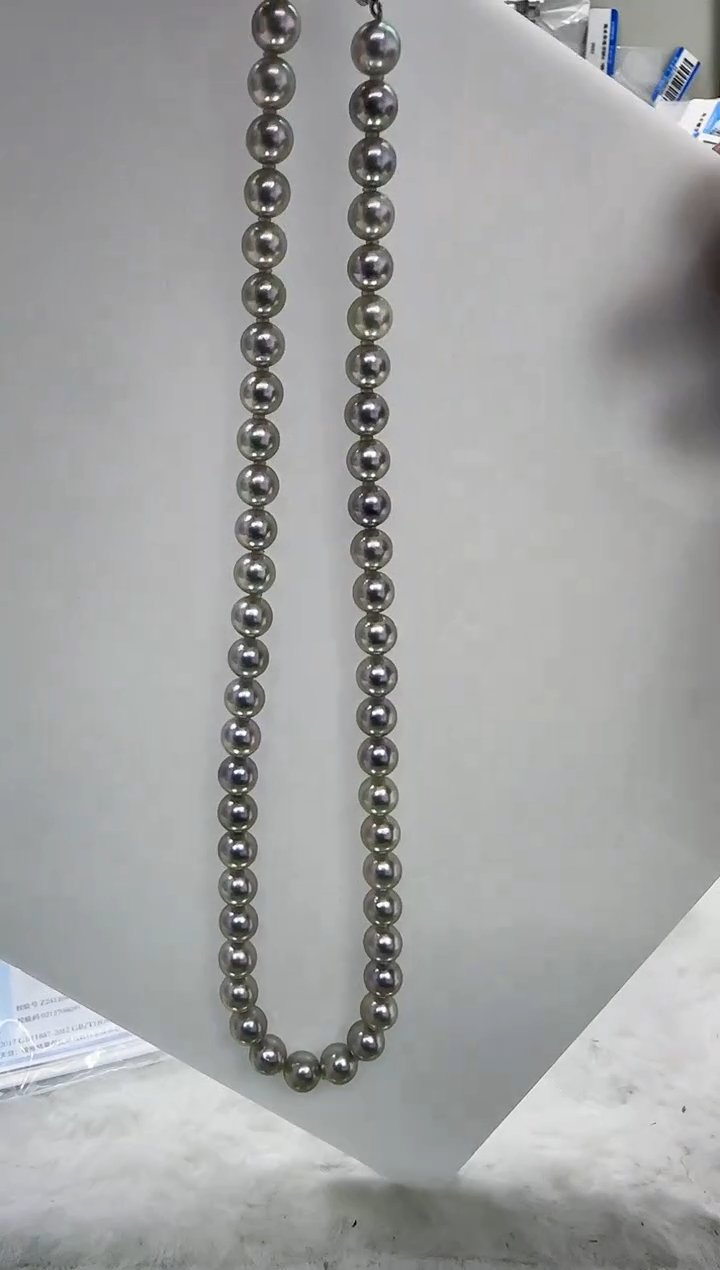 【闪购商品】海水珍珠DA未镶嵌t828 灰珠串7