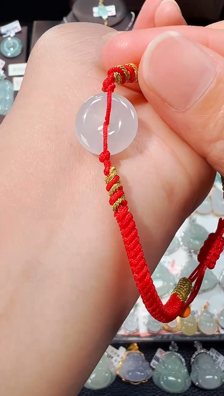 【闪购商品】翡翠手绳未镶嵌平安扣手绳