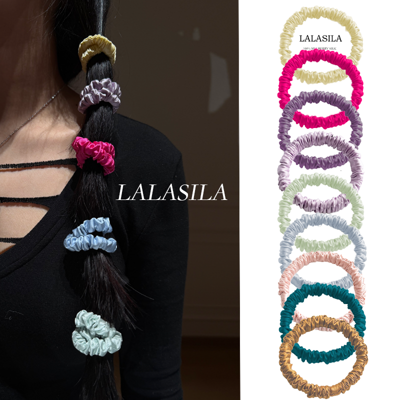 1cm真丝发圈100%桑蚕丝