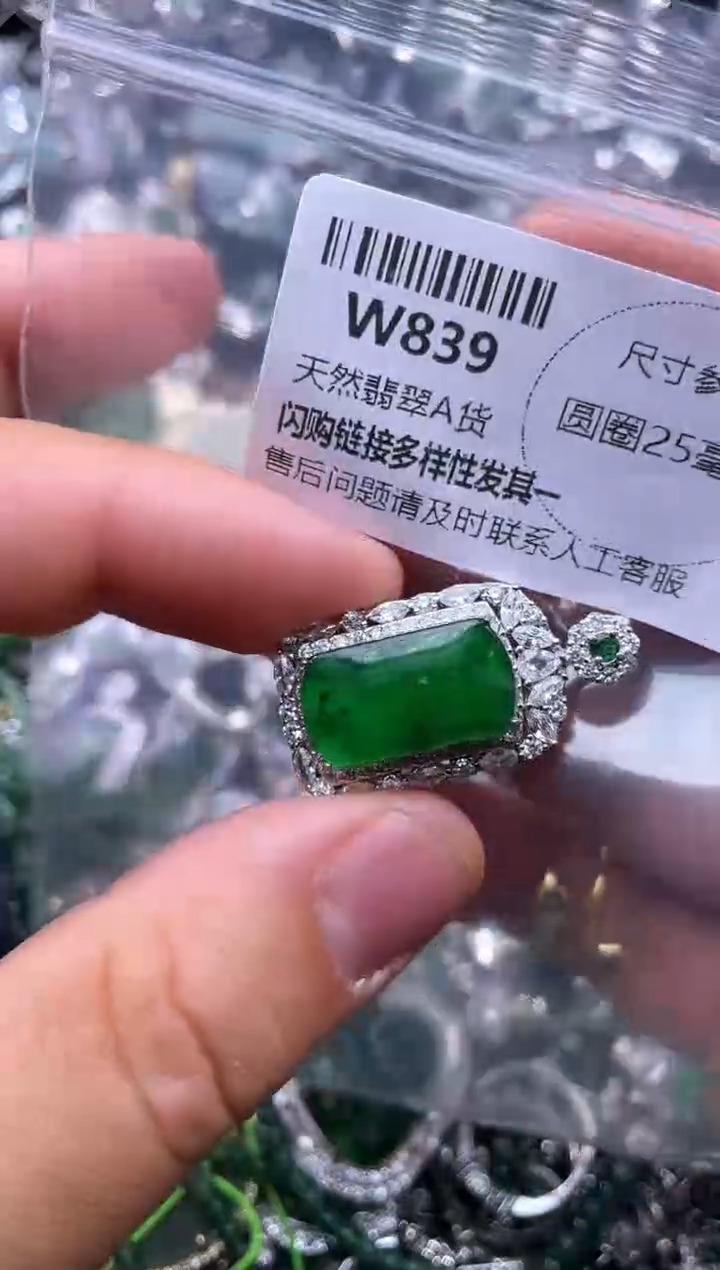 【闪购商品】翡翠颈饰未镶嵌W839有坑