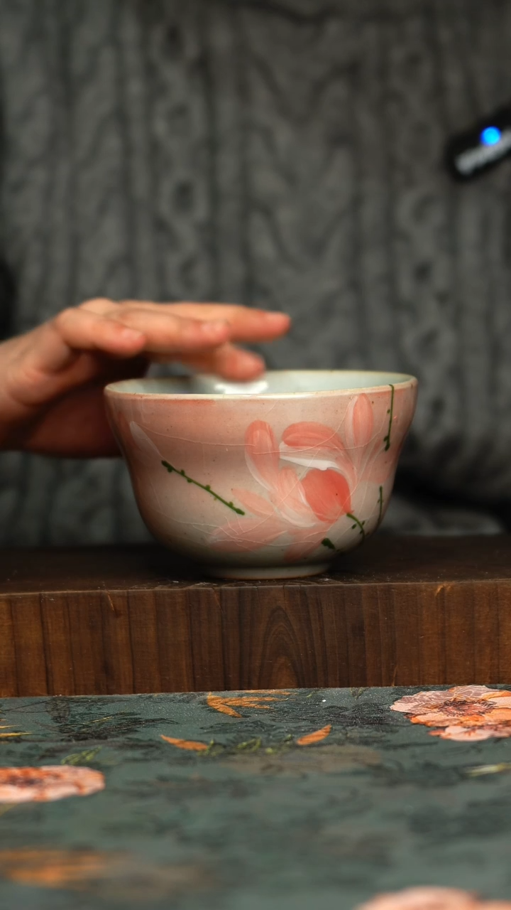 杯釉下彩手工手绘同款陶器