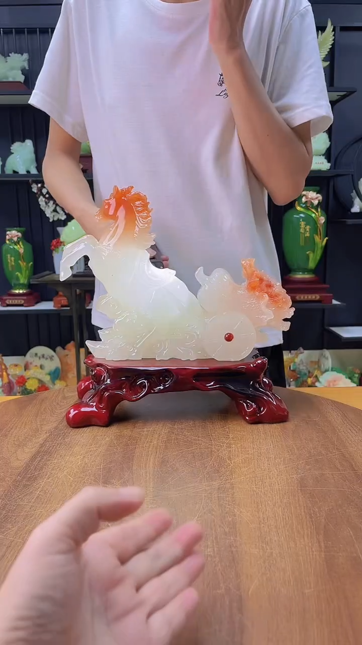 石材富贵平安马拉白菜