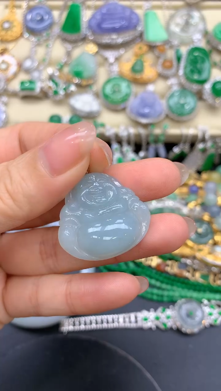 【闪购商品】翡翠颈饰18K金镶嵌201-中国好珍宝