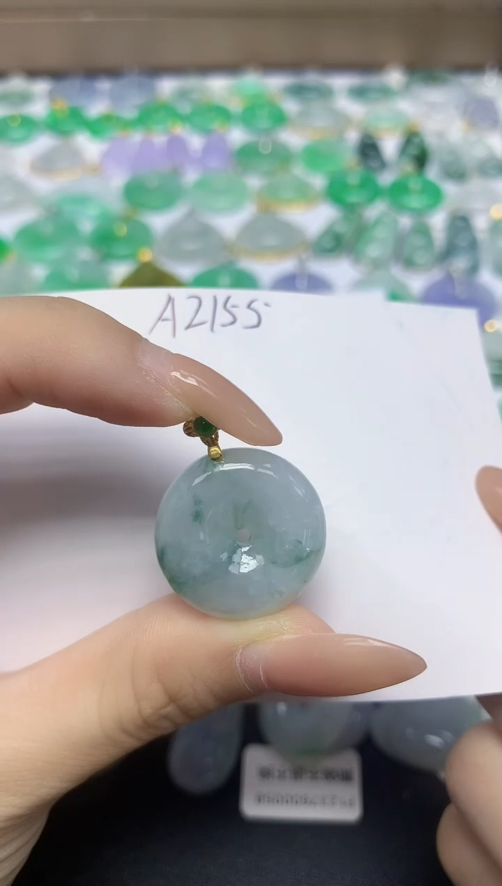 颈饰未镶嵌翡翠天然缅甸翡翠A货翡翠百元以上9元证书费自理