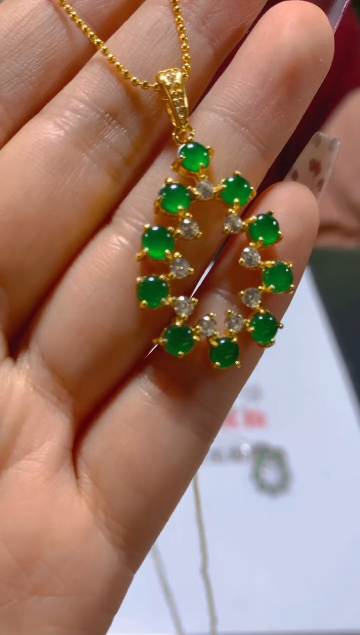 颈饰未镶嵌翡翠多样性发一