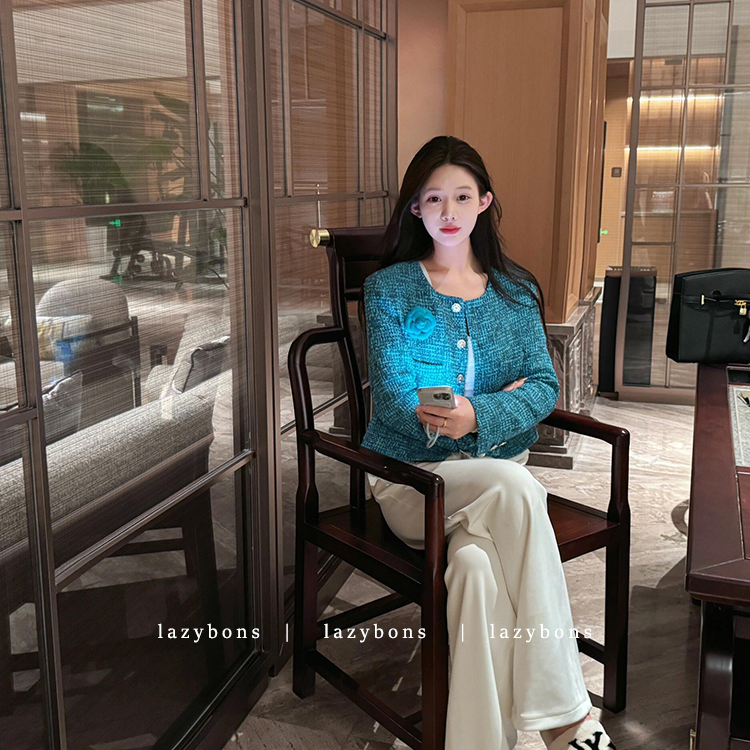 小香风外套春装女款2025年新款气质名媛千金高级感粗花呢短款上衣