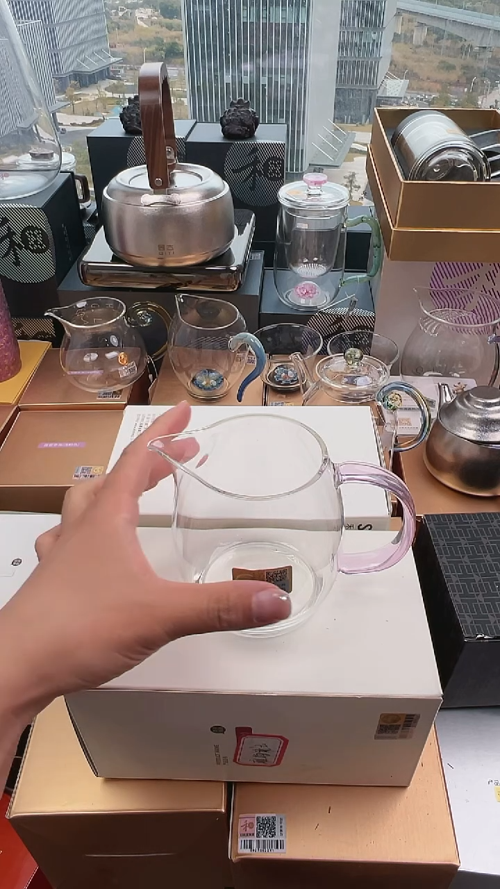 @@禾器澄然茶海墨绿色