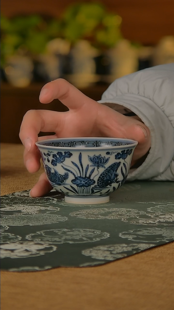 【闪购商品】莹焰堂鸳鸯莲池主人杯