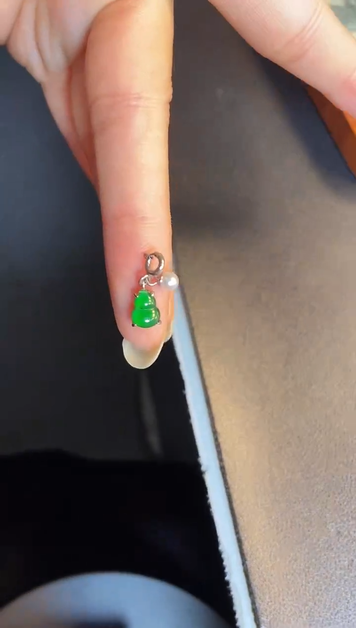 吊坠(不含链)银S925镶嵌翡翠1