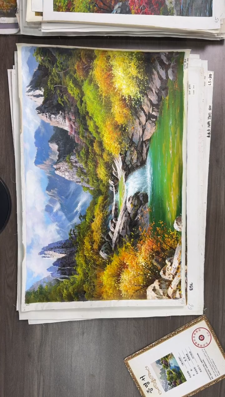 油画【115号】约53*35cm丨朝鲜原创纯手绘孤品油画丨顺丰包邮