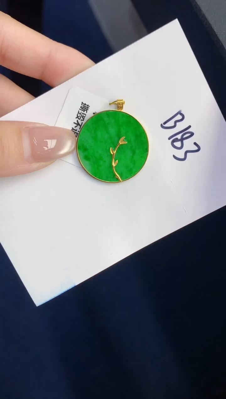 【闪购商品】翡翠18K金镶嵌颈饰000000000